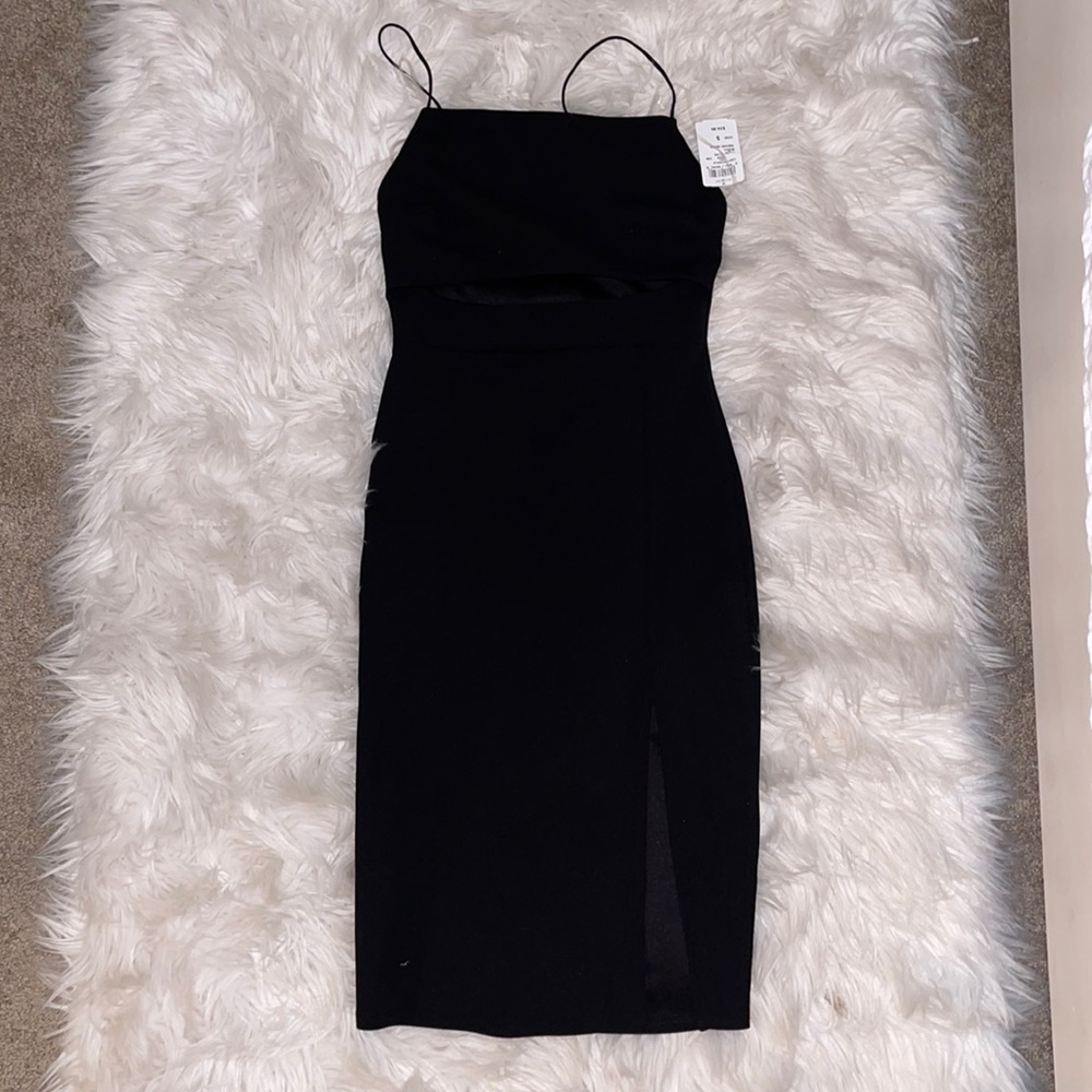 Sexy black mini dress